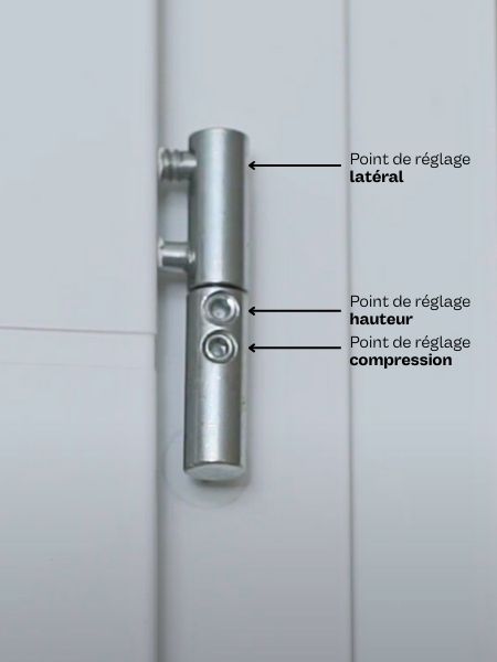 tutoriel pour le réglage des gonds d'une porte d'entrée